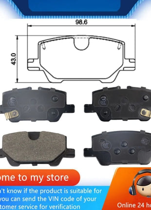 Per SAIC-GM Buick Encore GX Encore PLUS Pastiglia freno posteriore 42704774 42782666 42787746/Parti auto -06035