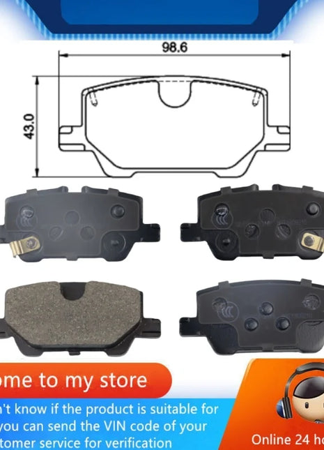 Per SAIC-GM Buick Encore GX Encore PLUS Pastiglia freno posteriore 42704774 42782666 42787746/Parti auto -06035