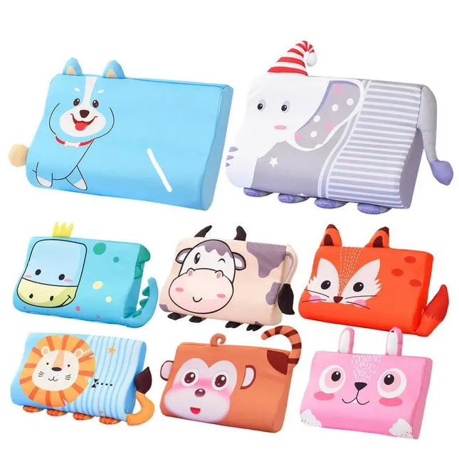 Toddler Pillow for Sleeping Ergonomic Memory Foam Bed Pillow Breathable Nap Time Pillows soft Skin-Friendly Travel Cushion