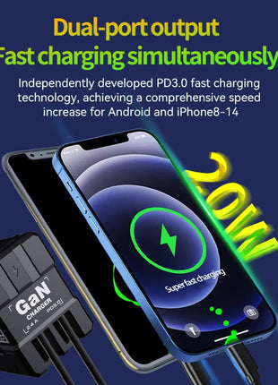 Xiaomi GAN 20W Ultra Fast Charger Type C Lighting PD 3.0 Mobile Phone Charging US/EU/UK Plug For iPhone Samsung Huawei Xiaomi - Riparo82