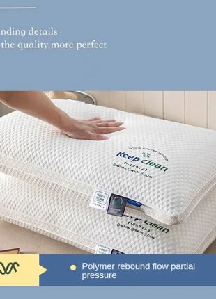 Neck Pillow Help Sleep And Protect The Neck Cervical Orthopedic Household Soybean Fiber SPA Massage Pillow For Sleeping New - Riparo82