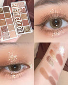 10-Color Matte & Glitter Eyeshadow Palette – High-Pigment, Long-Lasting, Waterproof & Smudge-Proof for Daily & Nude Makeup - Riparo82