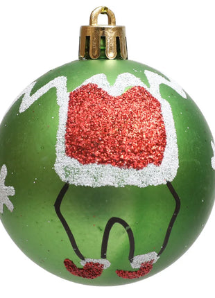 Palline di Natale Ornamento Palline di Natale pendenti scintillanti per la decorazione dell'albero Palline di caramelle per la festa natalizia al coperto della casa di Natale - riparo82