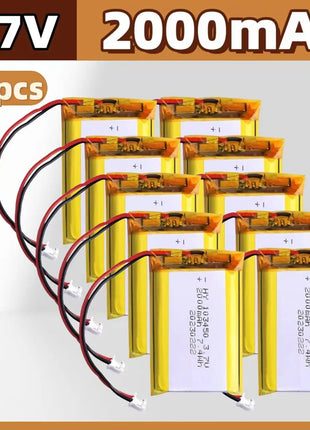 🐰 103450 3.7V 2000mAh Batteria ricaricabile ai polimeri di litio PH 2.0mm Spina a 2 pin per fotocamera Navigatore GPS Capacità MP5 - riparo82