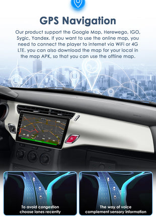 2Din Android 13 Car Radio For Citroen C3 DS3 2010-2016 Car Multimedia Player Navi GPS 4G Wireless CarPlay intelligent autoradio - Riparo82
