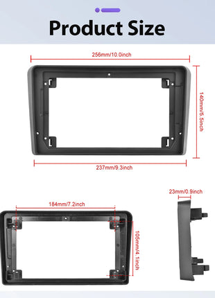 Podofo 6+128G Android 2Din Autoradio for Audi A3 2008-2012 Wireless CarPlay 9" IPS Screen Car Radio GPS Navigation Stereo Wifi - Riparo82