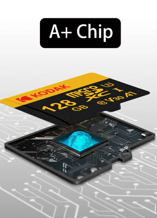 KODAK Scheda di memoria Micro SD 64 GB TF Flash 32 GB Class10 Schede SD 128 GB 256 GB 512 GB U3 V30 A1 Scheda di archiviazione per telecamera per auto PC Telefono