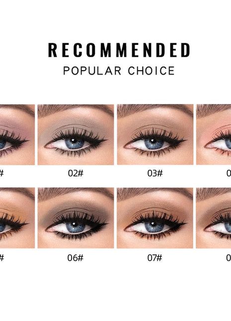 Nude Matte Liquid Eyeshadow Smooth Cream Eye Shadow Long Lasting Waterproof Eye shdaow Stick Blush Dual Purpose Contour Makeup - Riparo82