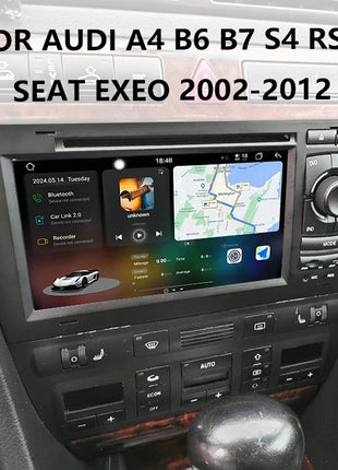 Car Radio Multimedia Wireless Carplay For Audi A4 B6 B7 S4 RS4 2002-2012 CHSTEK Bluetooth Android GPS WIFI 4G Auto Screen Stereo - Riparo82