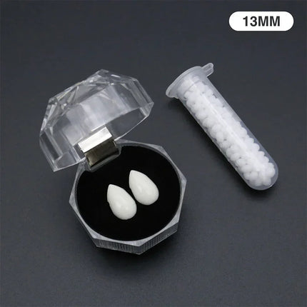 Vampire Teeth Props With Glue Halloween Party Resin Fangs Decoration Halloween Horror Friends Gifts Cosplay Witch False Fangs
