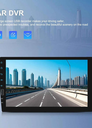 Hikity 9'' Car Stereo Radio 1 Din Carplay Android auto autoradio with Bluetooth FM Radio Receiver Support Mirror Link USB
