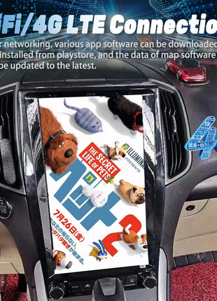 Tesla Style 13.6inch Android Screen GPS Navigation Carplay Autoradio For Ford Edge 2015-2019 Stereo Car Multimedia Video Player - Riparo82