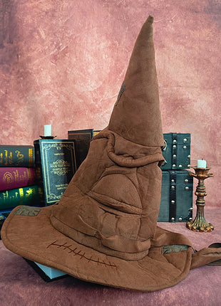 Anime Movies Witch Wizard Hat Potters Sorting Hat Leather Halloween Party Props Dress Up Hat Men Cosplay Costume Accessories - Riparo82