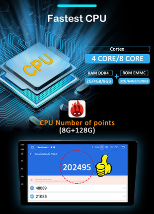 2 din Android 14 10.1 inch Universal Car Radio Stereo Rotate Touch Screen Wireless Carplay android auto GPS WIFI 4GLTE autoradio - Riparo82