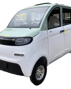 Factory Direct Sales Four-Wheel Electric Mini Car Leather Seats Single Drive Made China Cheap Electric Vehicle Lead Acid Battery - Riparo82