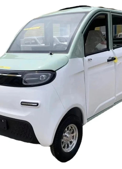 Factory Direct Sales Four-Wheel Electric Mini Car Leather Seats Single Drive Made China Cheap Electric Vehicle Lead Acid Battery - Riparo82