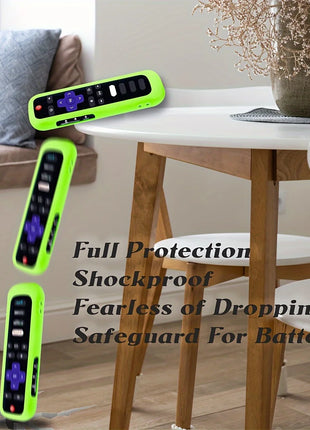 1/2/3 piece set of luminous silicone remote control with rope suitable for TCL Hisense Roku TV remote control - Riparo82