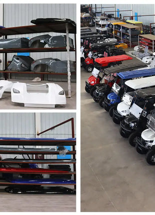 Street Legal Electric Golf Cart 4 Seats 5000W Scooter Go Kart ATV Adult Touring Classic Golf Cart - Riparo82