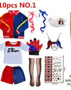 Costume Harley Quinn Carnevale 2026 - Set Completo Bambine con Giacca e Pantaloni