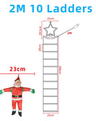 Luci per gradini a LED natalizie USB abbinate a la decorazione da arrampicata di Babbo Natale per pareti decorative interne, finestre, alberi di Natale