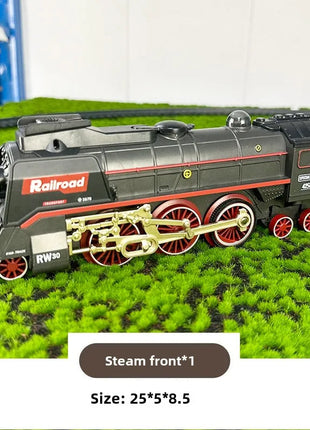 Locomotiva ferroviaria classica Accessori per treni a vapore retrò Carrozza Paletta Pista del treno Giocattoli per bambini per ragazzo - riparo82