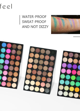 POPFEEL 120-Color 3-in-1 Eyeshadow Palette - Professional Multi-Color Eyeshadow Collection with Matte and Shimmer Shades. - Riparo82