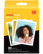 Disponibile 20/80 fogli di carta fotografica Kodak Premium Zink Print 3,5x4,25 pollici compatibile con la fotocamera istantanea Kodak Smile Classic