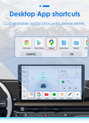 10.33'' Wireless Carplay Android 13 Universal Car Radio Support 4G WIFI DSP BT 1 Din Car Multimedia GPS Intelligent Autoradio - Riparo82