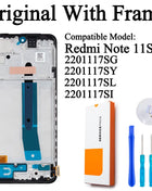 2201117 TG 2201117 SG Premium Lcd per Xiaomi Redmi Note 11 Display Touch Screen Digitizer Pannello di montaggio per Redmi Note 11S LCD - riparo82