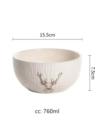 Squisita cena di Natale Piatti creativi Piatto da bistecca in ceramica Pasta sana sottosmalto Posate personalizzate Regalo Forniture da cucina - riparo82