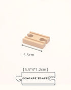 Nuovi tipi di parti di cingoli in legno Pista ferroviaria in legno di faggio Accessori per giocattoli adatti a tutte le marche Piste in legno Giocattoli per regali per bambini - riparo82