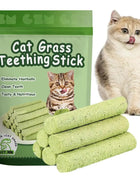 1 Bag Cat Grass Teeth Grinding Stick Pet Snacks Hairball Removal Mild Hair Row Ready To Eat Cat Baby Cat Teeth Cleaning Sticks - Riparo82