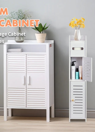 Mobili da Bagno, Colonna Portaoggetti Bianca, Mobiletto da Bagno, Bianco