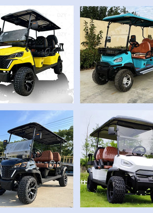 Energy Saving Effect of Manufacturer's 4+2 Seat Electric off-Road Vehicle, Four-Wheel Golf Cart    Truck with a trailer attached - Riparo82