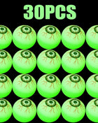 5/50PCS Luminous Bouncing Ball Halloween Glow in The Dark Eyeball Toys Rubber Fake Eyeball Haunted House Horror Decoration Props - Riparo82