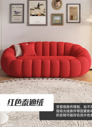 Divano Cloud Combinazione di divani in peluche con zucca Morbido e confortevole Divano moderno per soggiorno Suite Appartamento Mobili per la decorazione della casa