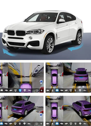 360° panoramic camera 720P HD rear/front/left/right view lens 360 panoramic accessories car android radio - Riparo82