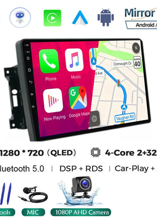 Android 14 Car Radio QLED GPS Navigation Multimedia Player For Jeep Compass/Commander/Grand Cherokee/Wrangler/Liberty AutoRadio - Riparo82