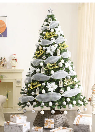 Albero di Natale Casa Nuova crittografia Luminoso Grandi decorazioni natalizie Pacchetto fai da te di lusso