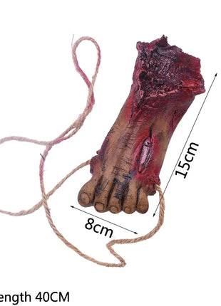 Halloween Horror Hanging Pendant Fake Dead Mouse Bat Broken Hand Feet Halloween Party Home Haunted House Scary Decoration Props - Riparo82