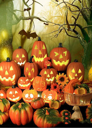 Halloween Led PUmpkin Lantern, Led Light Lamp Lantern Home Props Bar, Halloween Decor Led Lantern Scene Layout Home Decoration - Riparo82