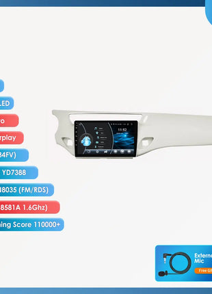 2Din Android 13 Car Radio For Citroen C3 DS3 2010-2016 Car Multimedia Player Navi GPS 4G Wireless CarPlay intelligent autoradio