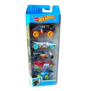Hot Wheels Set 5 Auto Sportive 1:64 - Pack Modellini Metallo Pista