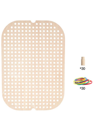 Tavolo sensoriale Montessori per bambini Vassoio sensoriale in legno per bambini Giocattoli per l'educazione precoce del bambino Apprendimento del bordo del movimento fine Regalo - riparo82