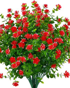 4 Bundles Artificial Plants Fake Boston Ferns Bushes Faux Shrubs  Greenery UV Resistant Plant for Home Garden Outdoor Yard Decor