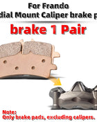 MRRANGT Per pastiglie freno pinza Frando. Adatto per pinza Brembo. Pastiglie freno in metallo sinterizzato ad alte prestazioni.