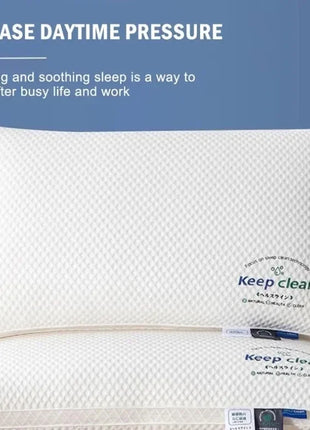 Neck Pillow Help Sleep And Protect The Neck Cervical Orthopedic Household Soybean Fiber SPA Massage Pillow For Sleeping New - Riparo82