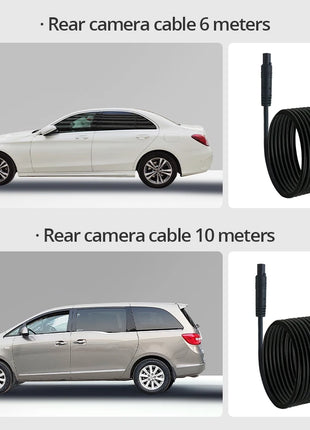 Dash Cam  4.3 Inch Car Dvr Dashcam car camera 24h Front and Rear 1080P Mirror Rear Camera Rearview Mirror Digital Video Recorder - Riparo82