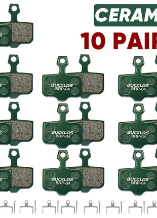 BUCKLOS Pastiglie freno a disco idraulico in ceramica per SRAM AVID ELIXIR 1/2/4/6/8/10 paia Pastiglie freno MTB Pastiglie freno a disco resistenti all'usura