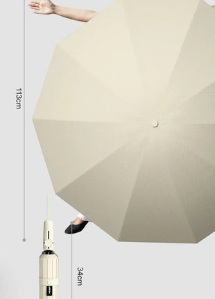 Xiaomi 12 Bone Fully Automatic Umbrella Extra Large Reinforced Wind-resistant Rain-resistant Dual-purpose UV-resistant Mijia - Riparo82